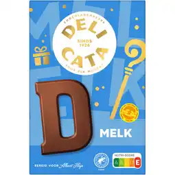 Albert Heijn Delicata Chocoladeletter melk D aanbieding