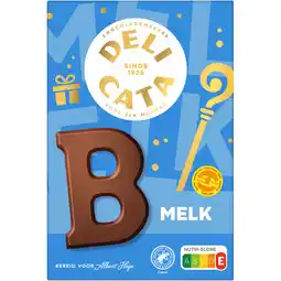 Albert Heijn Delicata Chocoladeletter melk B aanbieding