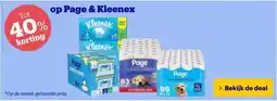 Bol.com op Page & Kleenex aanbieding