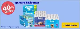 Bol.com op Page & Kleenex aanbieding