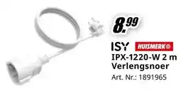 MediaMarkt ISY IPX-1220-W 2 m Verlengsnoer aanbieding