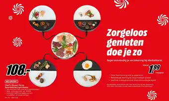 MediaMarkt BOURGINI Chef's Dinner Party Gourmetset 4 personen aanbieding