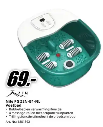 MediaMarkt Nile PG ZEN-B1-NL Voetbad aanbieding