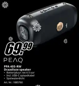 MediaMarkt PEAQ PPA 405-RW Draadloze speaker aanbieding