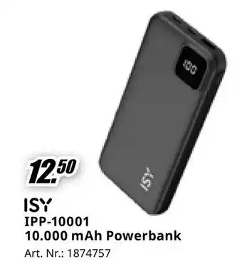 MediaMarkt ISY IPP-10001 10.000 mAh Powerbank aanbieding