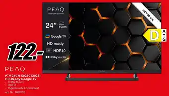 MediaMarkt PEAQ PTV 24GH-5025C (2025) HD-Ready Google TV aanbieding