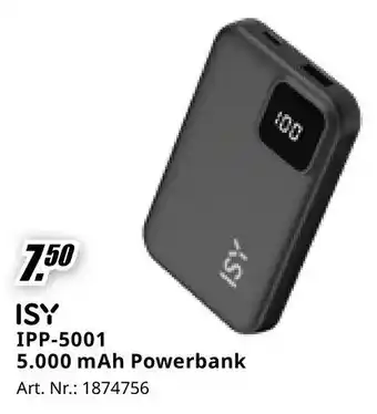 MediaMarkt ISY IPP-5001 5.000 mAh Powerbank aanbieding