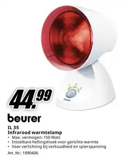 MediaMarkt beurer IL 35 Infrarood warmtelamp aanbieding