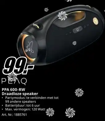 MediaMarkt PLAQ PPA 600-RW Draadloze speaker aanbieding