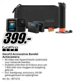 MediaMarkt GoPro Hero13 Accessoires Bundel Actiecamera aanbieding