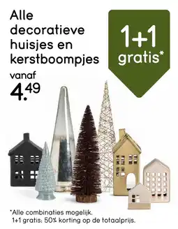 Leen Bakker Alle decoratieve huisjes en kerstboompjes aanbieding