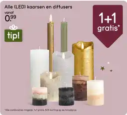 Leen Bakker Alle (LED) kaarsen en diffusers aanbieding