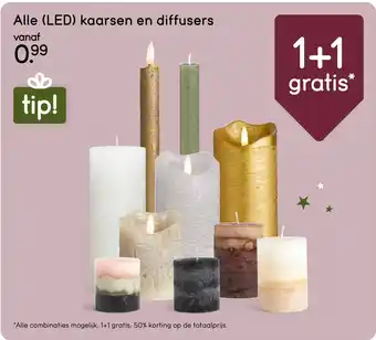 Leen Bakker Alle LED kaarsen en diffusers aanbieding