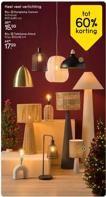 Leen Bakker Heel veel verlichting aanbieding