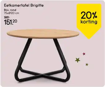 Leen Bakker Eetkamertafel Brigitte aanbieding