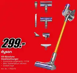 MediaMarkt dyson V8 Absolute Steelstofzuiger aanbieding