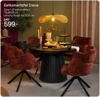 Leen Bakker Eetkamertafel Irene aanbieding