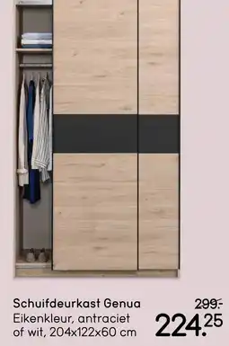 Leen Bakker Schuifdeurkast Genua aanbieding