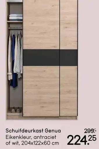 Leen Bakker Schuifdeurkast Genua aanbieding