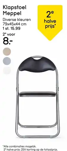 Leen Bakker Klapstoel Meppel aanbieding