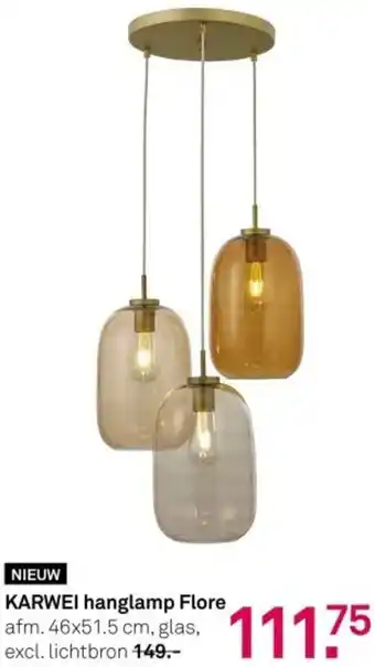 Karwei KARWEI hanglamp Flore aanbieding
