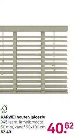 Karwei KARWEI houten jaloezie aanbieding
