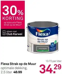 Karwei Flexa Strak op de Muur aanbieding