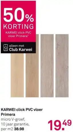 Karwei KARWEI click PVC vloer Primera aanbieding