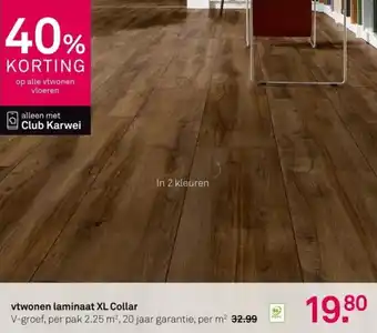 Karwei Vtwonen laminaat XL Collar aanbieding