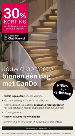 Karwei Op alle traprenovatie aanbieding