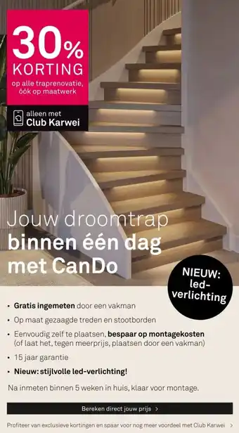 Karwei Op alle traprenovatie aanbieding