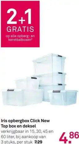 Karwei Iris opbergbox Click New Top box en deksel aanbieding
