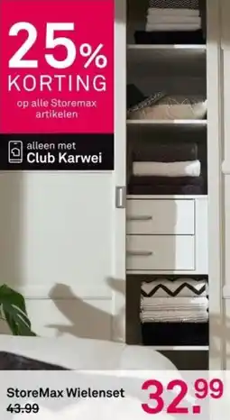 Karwei StoreMax Wielenset aanbieding