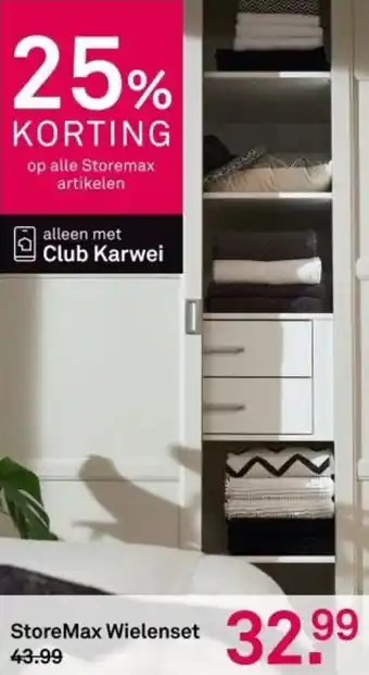Karwei StoreMax Wielenset aanbieding