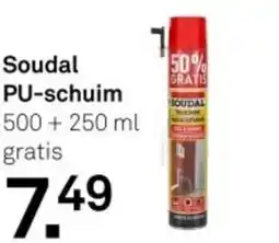 Karwei Soudal PU-schuim aanbieding