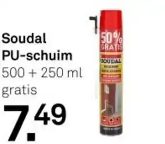 Karwei Soudal PU-schuim aanbieding