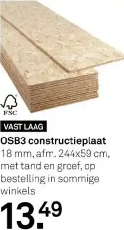Karwei OSB3 constructieplaat aanbieding