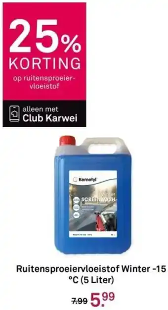 Karwei Ruitensproeiervloeistof Winter -15 °C aanbieding
