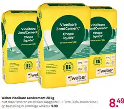 Karwei Weber vloeibare zandcement aanbieding