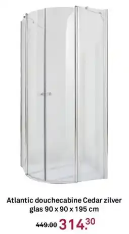 Karwei Atlantic douchecabine Cedar zilver glas aanbieding