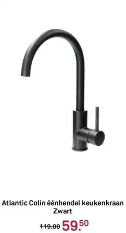 Karwei Atlantic Colin éénhendel keukenkraan Zwart aanbieding