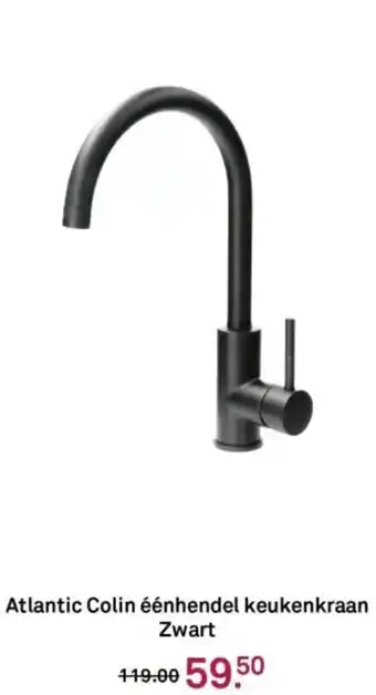 Karwei Atlantic Colin éénhendel keukenkraan Zwart aanbieding