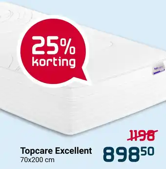 Beddenreus Topcare Excellent 70x200cm aanbieding