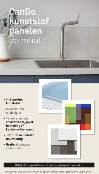 Karwei CanDo kunststof panelen aanbieding