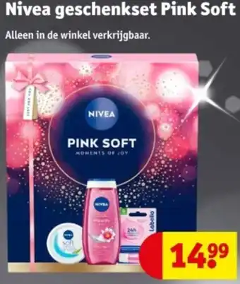 Kruidvat Nivea geschenkset Pink Soft aanbieding