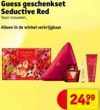Kruidvat Guess geschenkset Seductive Red aanbieding