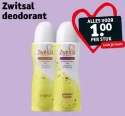 Kruidvat Zwitsal deodorant aanbieding