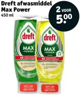 Kruidvat Dreft afwasmiddel Max Power aanbieding