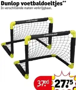 Kruidvat Dunlop voetbaldoeltjes aanbieding
