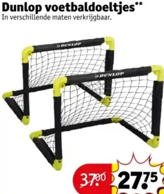 Kruidvat Dunlop voetbaldoeltjes aanbieding